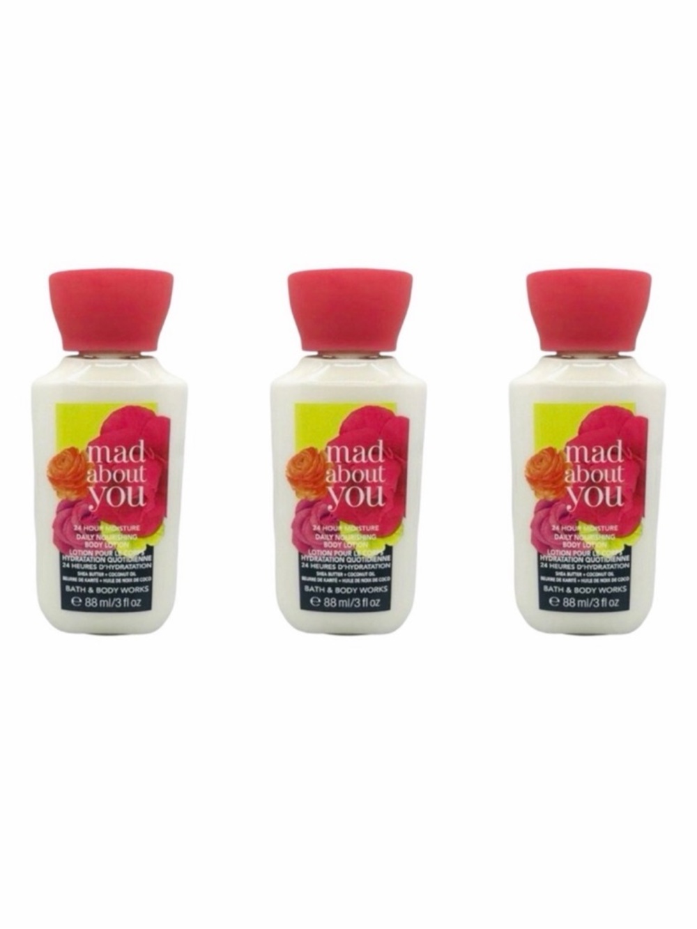Bath & Body Works Mad About You Daily Body Lotion - 3 fl oz / 88 ml x 3